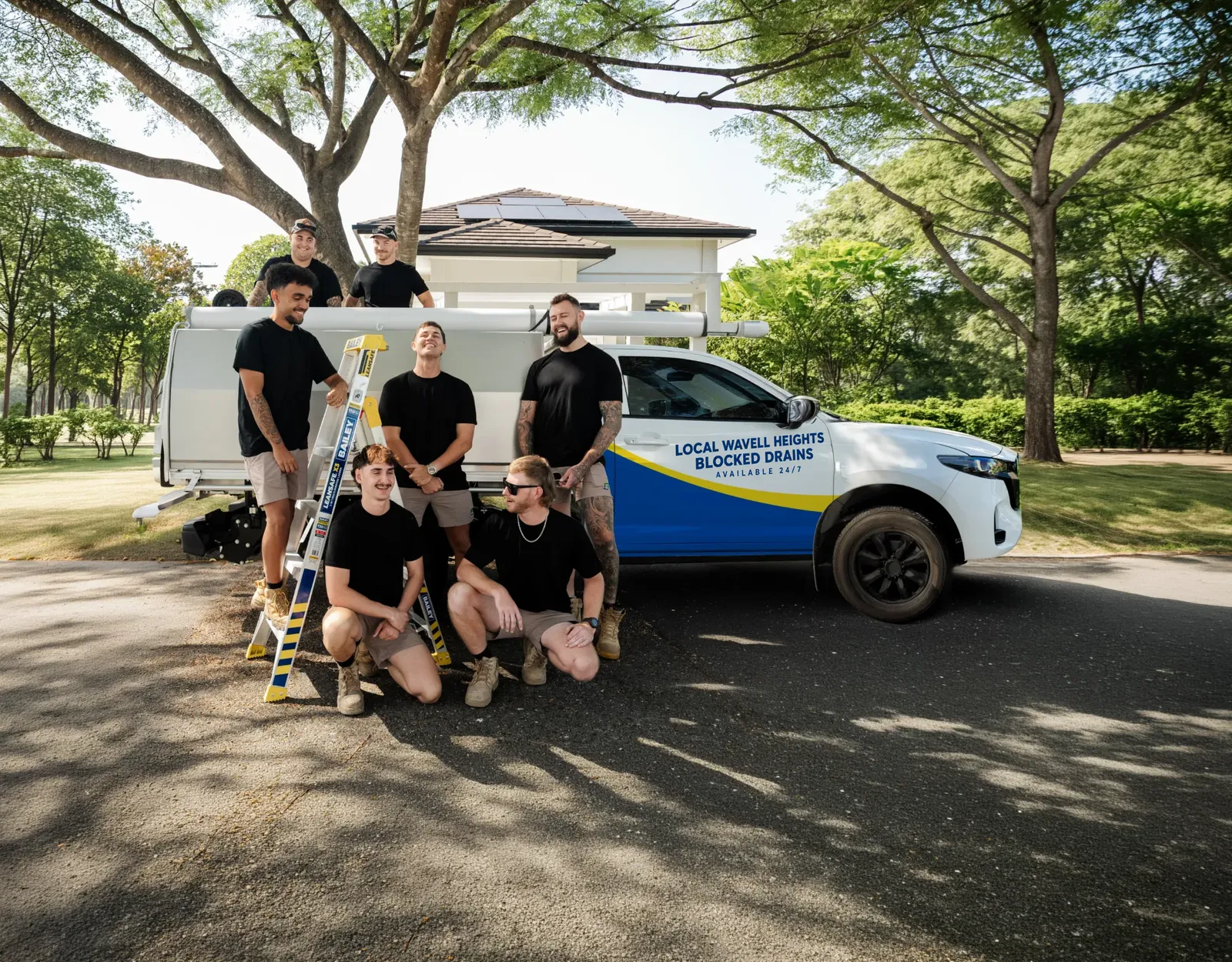 Local Wavell Heights Blocked Drains team and ute